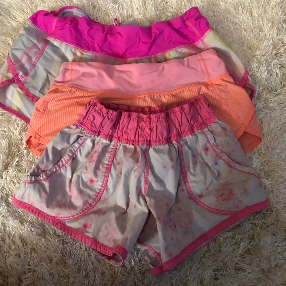 Bundle of three Lululemon shorts
